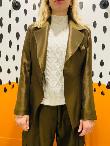 GIACCA ASIMMETRICA SATIN