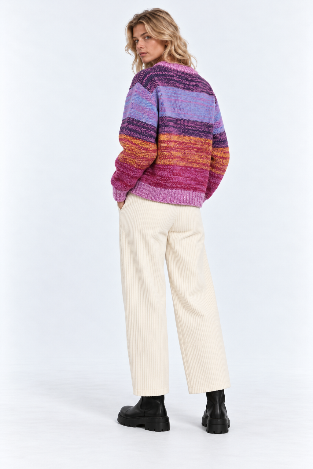 PANTALONE VELLUTO CROPPED