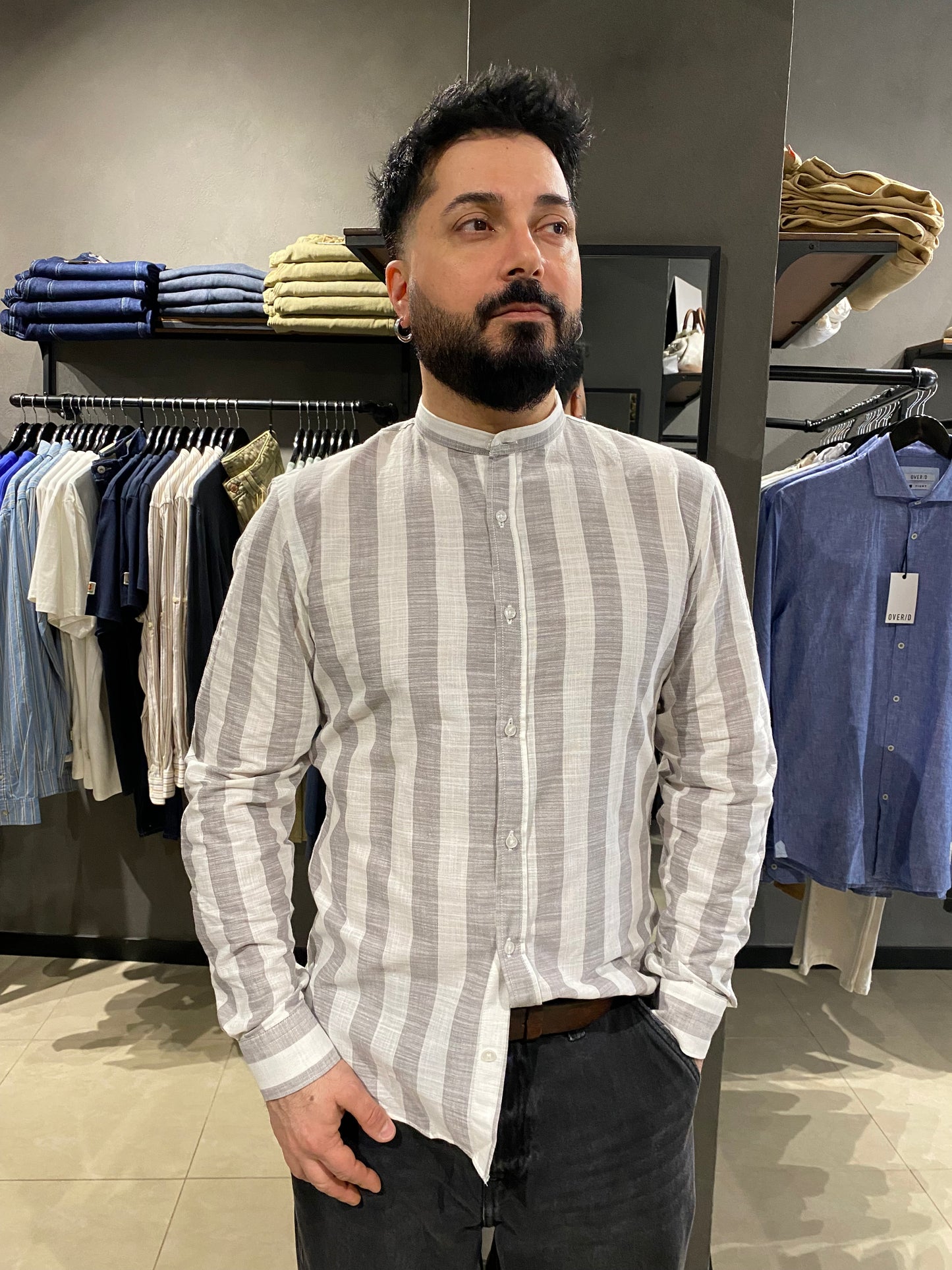 CAMICIA COREANA STRIPES