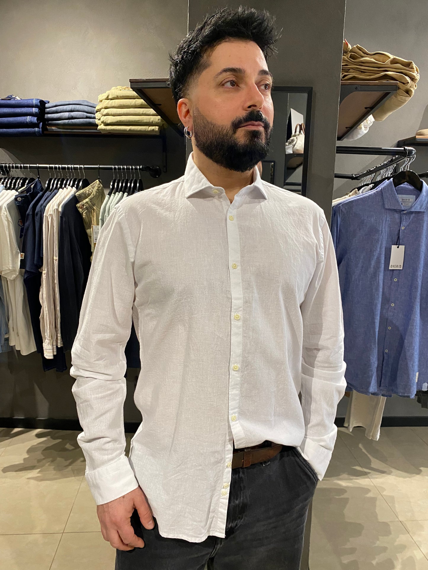CAMICIA MISTO LINO