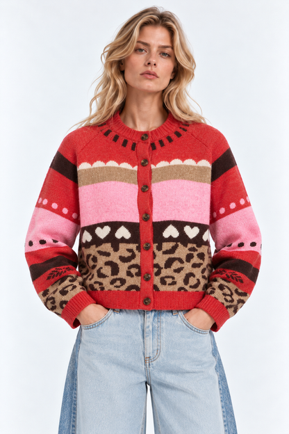CARDIGAN MULTIPATTERN