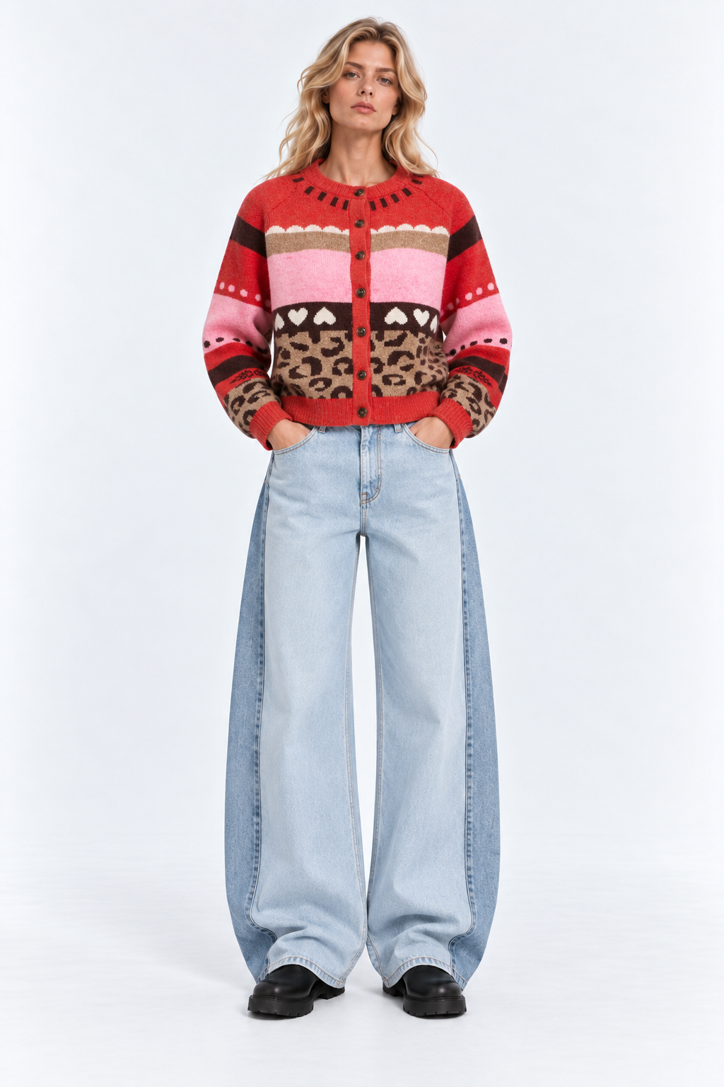 CARDIGAN MULTIPATTERN