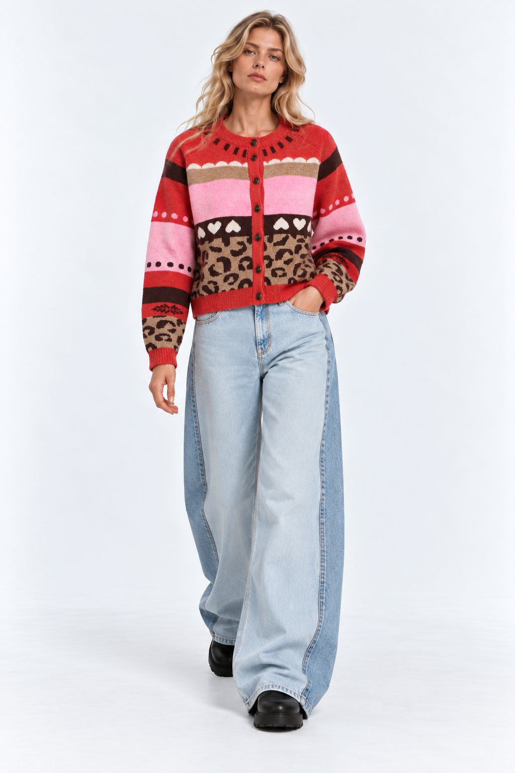 CARDIGAN MULTIPATTERN
