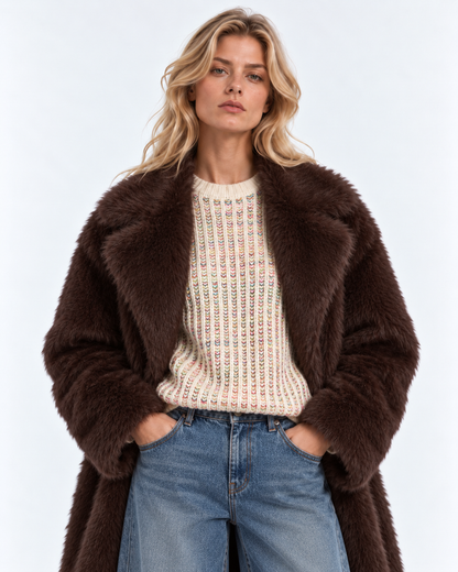 CAPPOTTO IN ECOPELLICCIA
