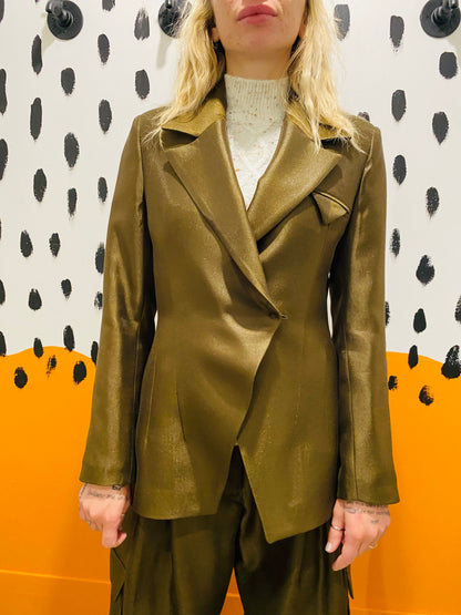 GIACCA ASIMMETRICA SATIN