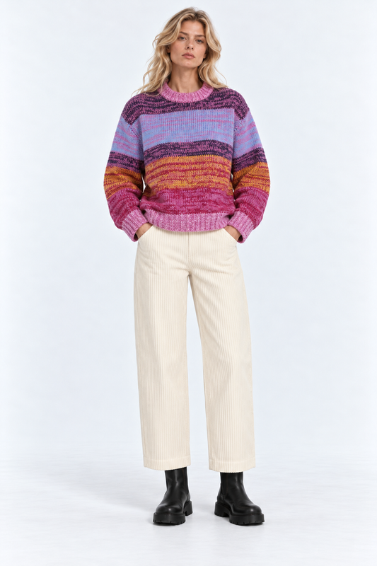PANTALONE VELLUTO CROPPED