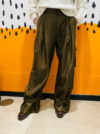 PANTALONE CARGO SATIN