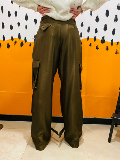 PANTALONE CARGO SATIN