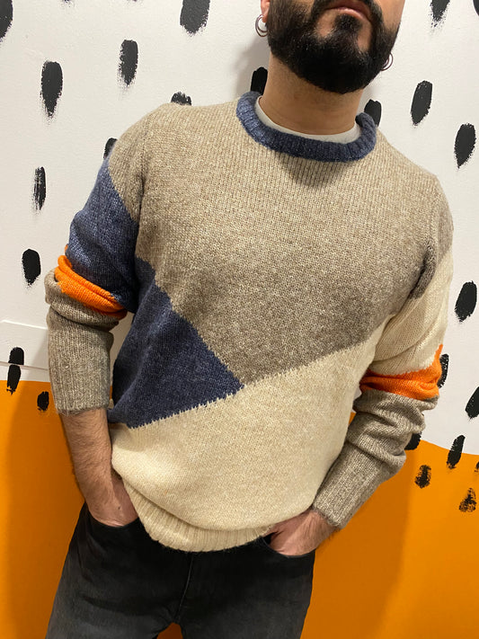 MAGLIONE COLOR BLOCK